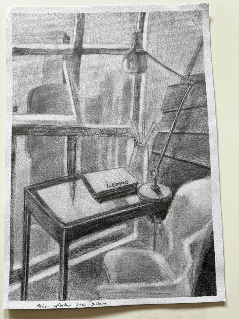 Alvin's quiet window and chair drawing